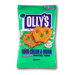 Olly's Pretzels | Sour Cream & Onion | 10 x 35 gram