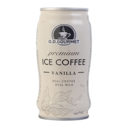 O.D. Gourmet | IJskoffie Vanilla | Blik | 24 x 240 ml