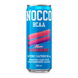 Nocco | BCAA | Miami Strawberry | Blik | 12 x 25 cl