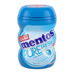 Mentos | Gum | PureFresh | Freshmint | Pot | 10 x 24 gram