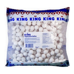 King | Pepermunt Ballen | Zak 6 x 1 kg