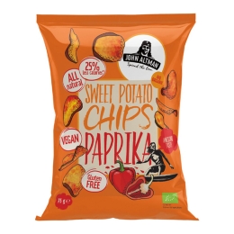 John Altman | Bio Sweet Potato Chips Paprika | 12 x 75 gram