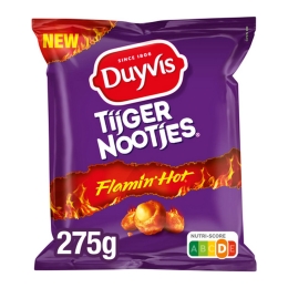 Duyvis | Tijgernoten Flamin' Hot | 8 x 275 gram