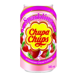 Chupa Chups | Aardbei Drink Blik | 24 x 345 ml