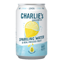 Charlie's Organics | Sparkling Water Lemon Bio | 12 x 33 cl