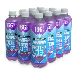 Amira | Protein Water Berrypeach | Pet | 12 x 50 cl