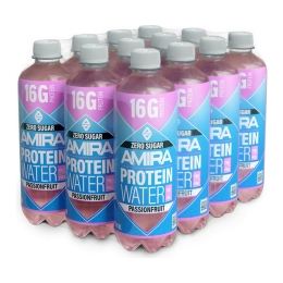 Amira | Protein Water Passionfruit | Pet | 12 x 50 cl