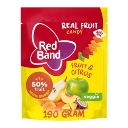 Red Band | Real Fruit Candy | Fruit & Citrus | 10 x 190 gram