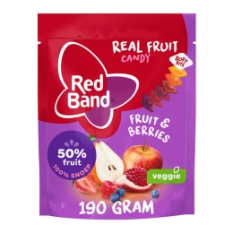 Red Band | Real Fruit Candy | Fruit & Berries | 10 x 190 gram