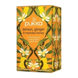 Pukka | Lemon Ginger & Manuka Honey Bio | 4 x 20 stuks